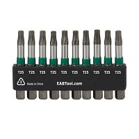 2" x T25 Impact Bit Clip Torx (10 Pack) Industrial Screwdriver Bit Recyclable 