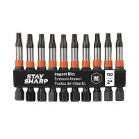 2" x T20 Impact Bit Clip Torx (10 Pack) Industrial Screwdriver Bit Recyclable 