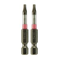 2" x T10 Impact Torx (2 Pack) Industrial Screwdriver Bit Recyclable 