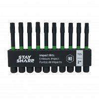 2" x T25 Torsion Impact Bit Clip Torx (10 Pack) Professional Screwdriver Bit Recyclable 