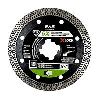 4 1/2" X-Lock Continuous Rim Porcelain Green Diamond Blade Recyclable Exchangeable 