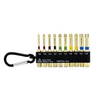 2" x Assorted Torsion Impact Bit Clip, Star Drive (10 Pc Multipack) Professional Screwdriver Bit Recyclable 