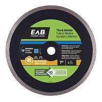 7" Continuous Rim Ceramic Tile Black Industrial Diamond Blade Recyclable Exchangeable