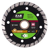 4" Turbo Rim Concrete Black Industrial Diamond Blade Recyclable Exchangeable