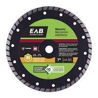 7" Turbo Rim Concrete Black Industrial Diamond Blade Recyclable Exchangeable