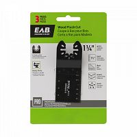 1 1/4" Flush Cut (Wood) HCS (3 Pack)  Professional Oscillating Accessory Recyclable 