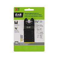 1 1/4" Flush Cut (Wood & Metal) Bimetal (3 Pack)  Professional Oscillating Accessory Recyclable 