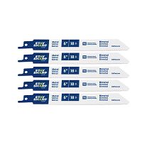 6" x 18 tpi Bimetal (5 Pack) Professional Reciprocating Blade Recyclable 