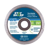 3 3/8" Continuous Rim Ceramic Tile Bronze  Diamond Blade Recyclable 