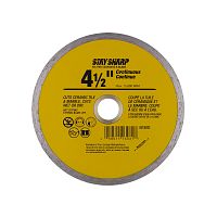 4 1/2" Continuous Rim Ceramic Tile Yellow  Diamond Blade Recyclable 