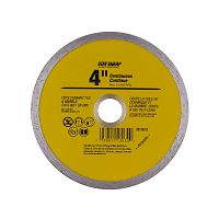 4" Continuous Rim Ceramic Tile Yellow  Diamond Blade Recyclable 