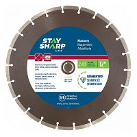 12" Segmented Rim Concrete Bronze  Diamond Blade Recyclable 