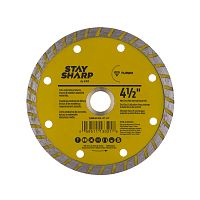 4 1/2" Turbo Rim Concrete Yellow  Diamond Blade Recyclable 
