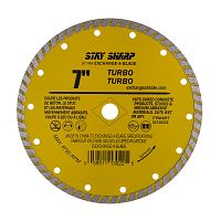 7" Turbo Rim Concrete Yellow  Diamond Blade Recyclable 