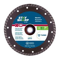 7" Turbo Rim Concrete Bronze  Diamond Blade Recyclable 