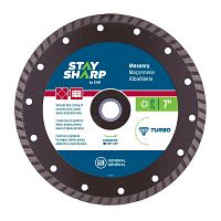 7" Turbo Rim Concrete Bronze  Diamond Blade Recyclable 