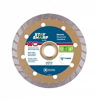 4" Turbo Rim Concrete Gold Industrial Diamond Blade Recyclable 